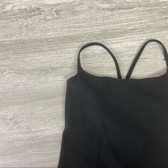 Lululemon Black Strappy Back Built in bra Tank Top - Picture 2 of 7